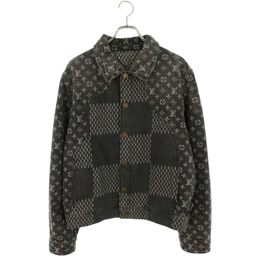 ルイヴィトン  HJA11WUZC ×NIGO ジャイアントダミエモノグラムデニムジャケット メンズ 48 LOUIS VUITTON（ルイ・ヴィトン） サイズ:48 HJA11WUZC ×NIGO
