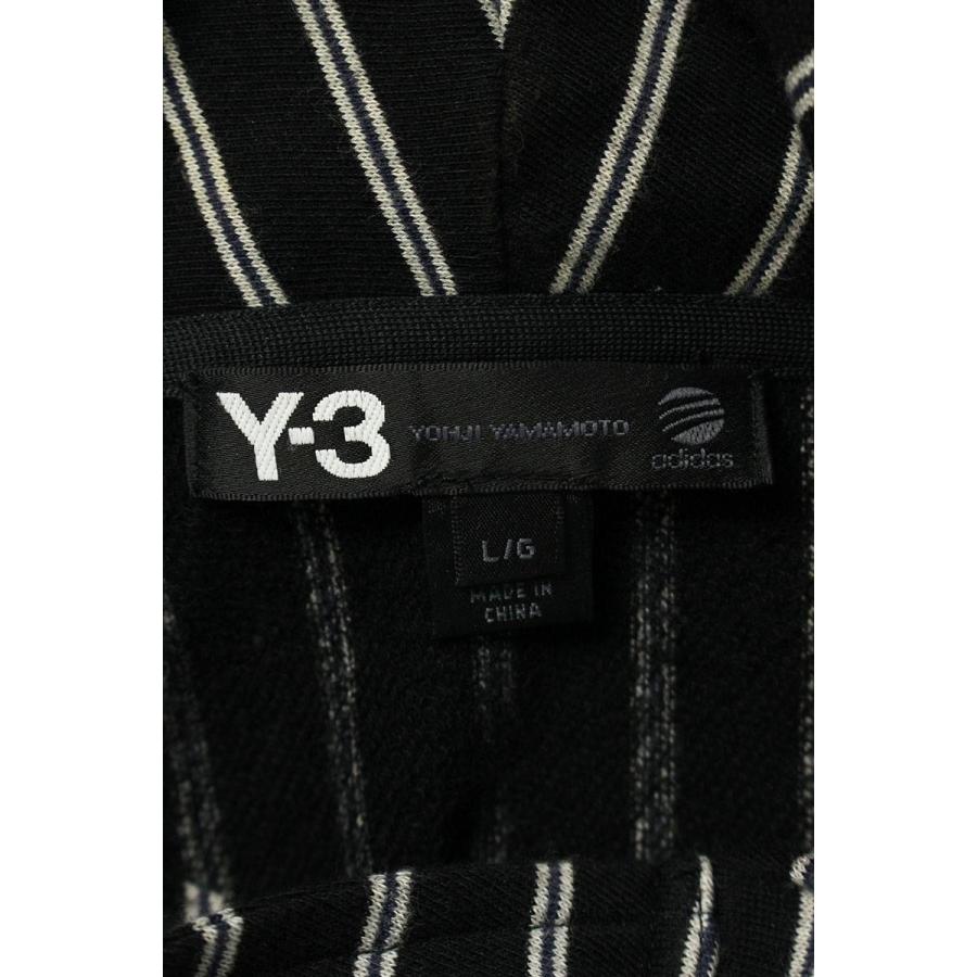 ワイスリー Y-3 Z59050 サイズ:L ストライプフーデッドコート 中古 BS99 :10208-230528-0097:RINKAN