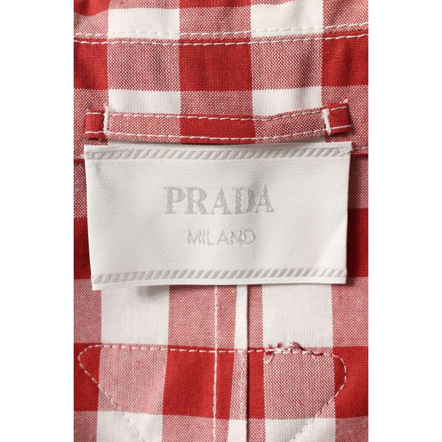 PRADA プラダ サイズ:48 SGC215 ギンガムチェックコート 中古 PRADA プラダ サイズ:48 SGC215 ギンガムチェックコート 中古