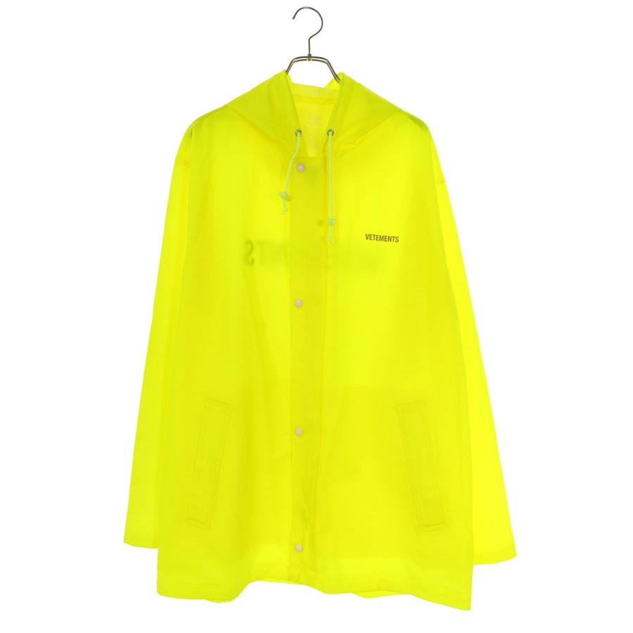 VETEMENTS（ヴェトモン） WSS18JA32 バックロゴプリントレインコート