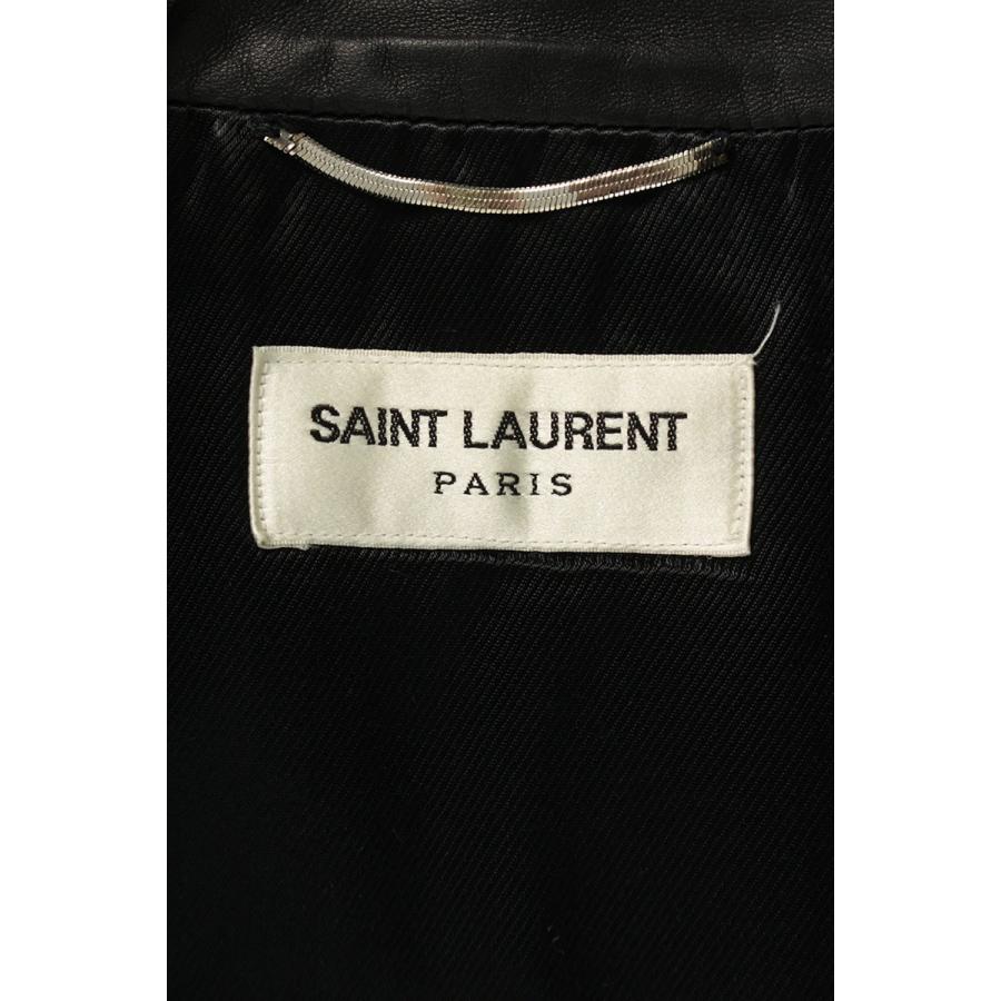 25000円 【予約中！】 13ss saint laurent paris ウールジャケット 52 黒