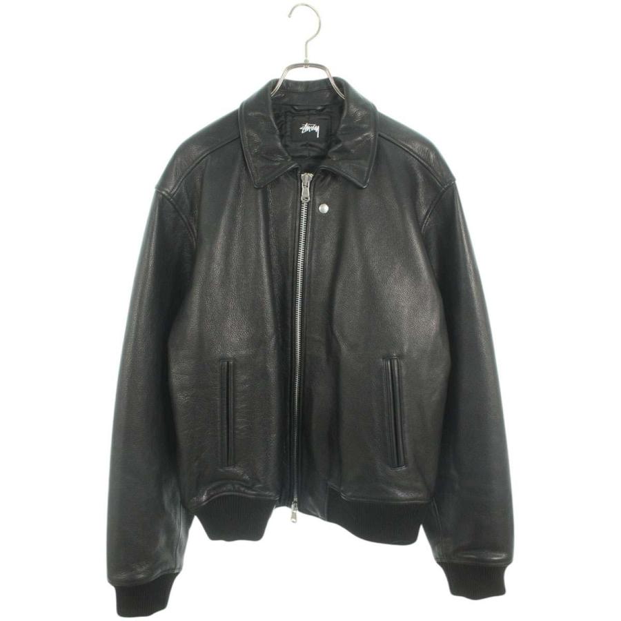 STUSSY ステューシー サイズ:XL 24AW LEATHER FLIGHT JACKET STUSSY ステューシー サイズ:XL 24AW LEATHER FLIGHT JACKET