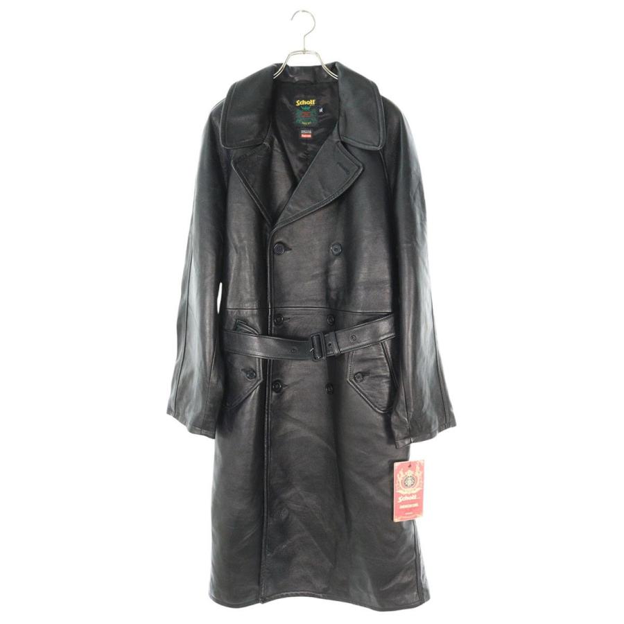 シュプリーム  ショット サイズ:XL  23AW  Schott Leather Car Coat カーコートレザージャケット 中古 OM10 Supreme（シュプリーム） レザージャケット ショット サイズ:XL 23AW