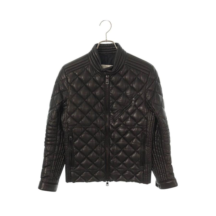 モンクレール サイズ:0  GIRAUDO キルティングダウンレザージャケット 中古 FK04 MONCLER（モンクレール） サイズ:0 GIRAUDO キルティングダウンレザー