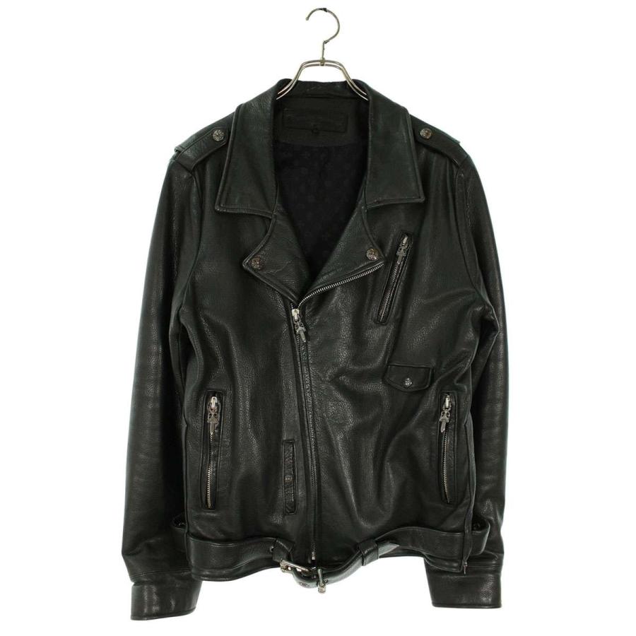 Chrom hearts黒レザージャケット　正規店購入 CHROME HEARTS クロムハーツ レザージャケット | chromehearts