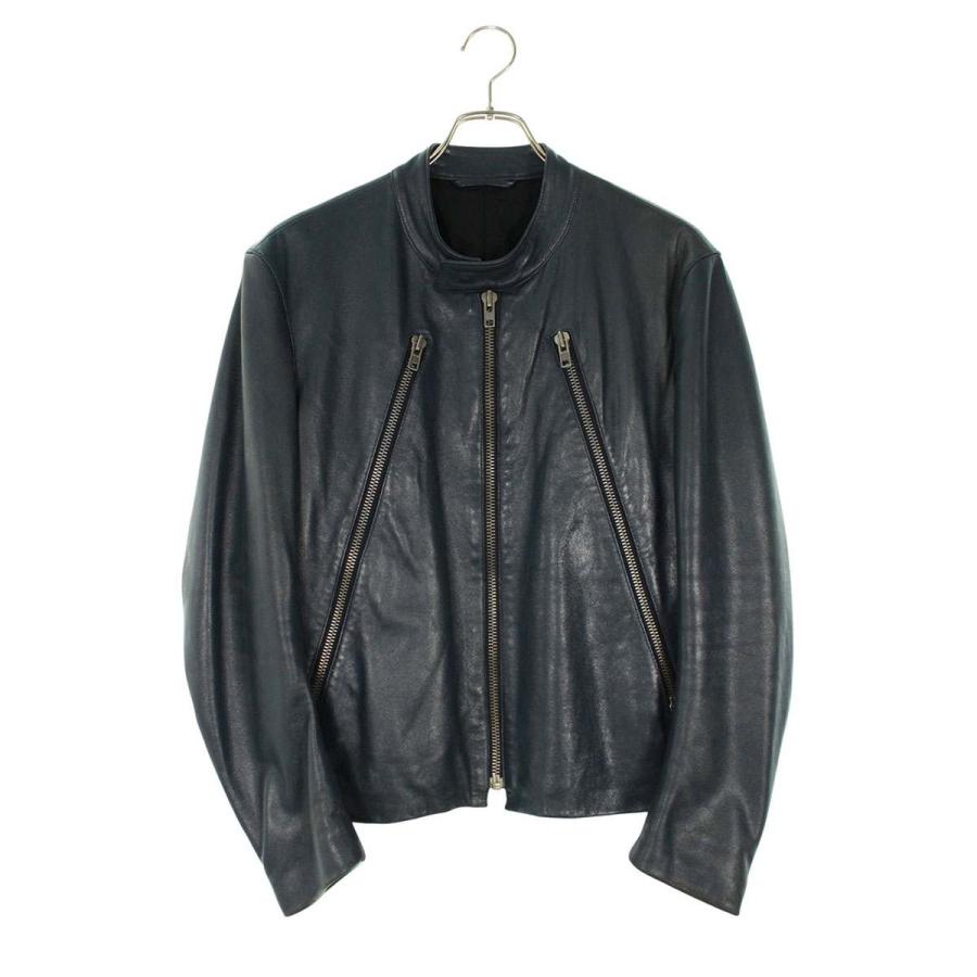 Maison Martin Margiela 八の字 レザーライダース 44 マルタンマルジェラ14 サイズ:44 07AW 八の字ライダースレザー