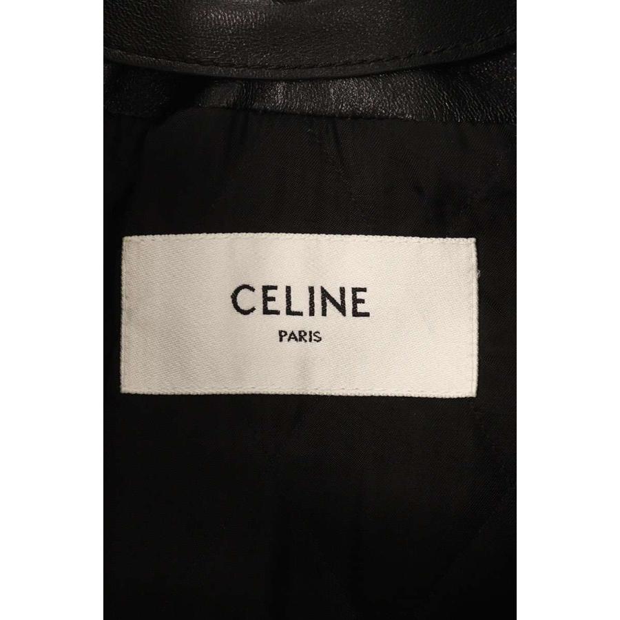 CELINE（セリーヌ） レザージャケット サイズ:48 2EG40280D ファー