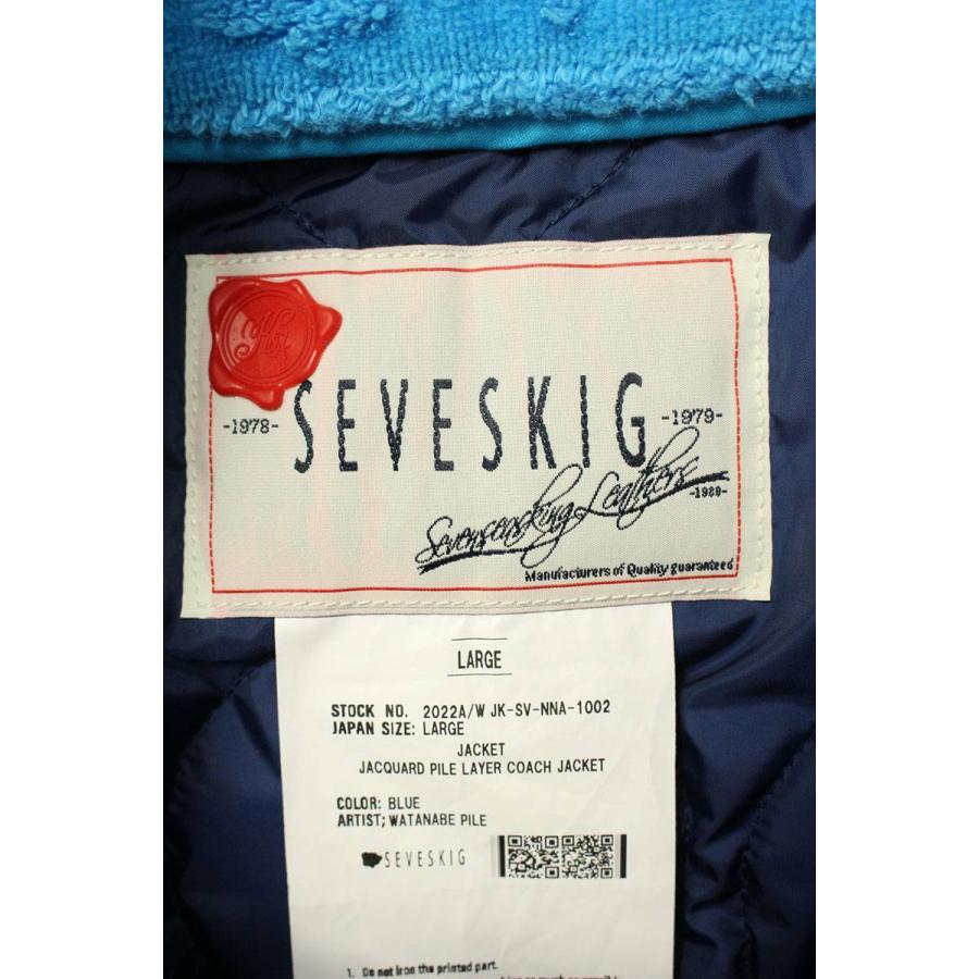 セヴシグ SEVESKIG 22AW Jacquard pile layer Coach Jacket JK-SV-NNA