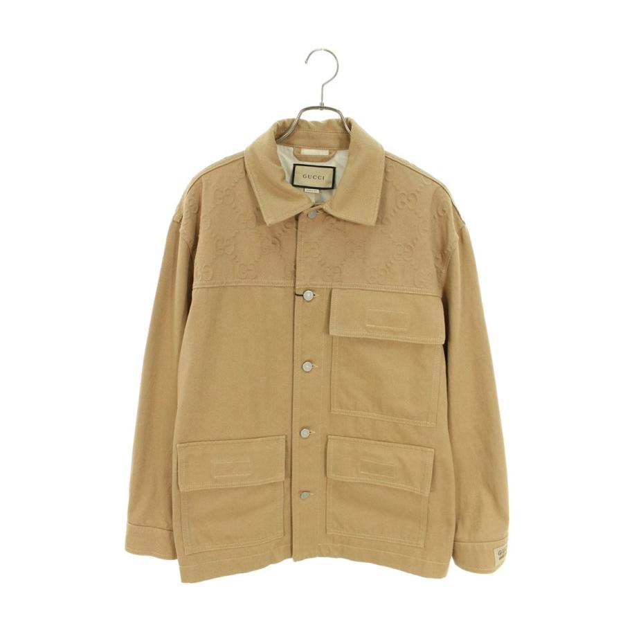 グッチ GUCCI 766128 XDCS7 サイズ:46 GG柄カバーオールデニムブルゾン 