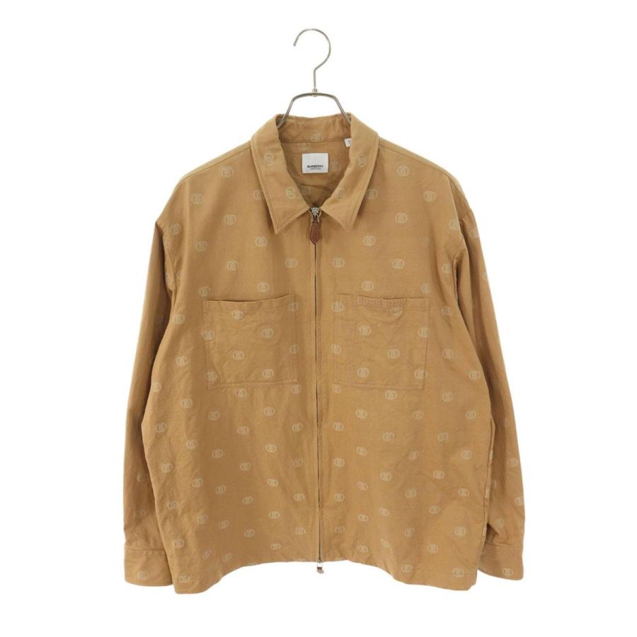 バーバリー Burberry サイズ:XL ロゴ総柄ダブルジップブルゾン 中古 