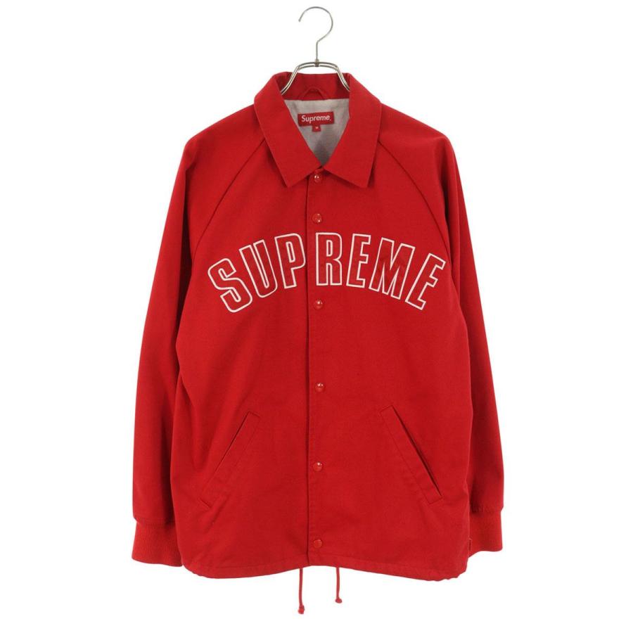 シュプリーム サイズ:M  15AW  Twill Coaches Jacket アーチロゴツイルコーチジャケットブルゾン 中古 BS99 Supreme（シュプリーム） ブルゾン サイズ:M 15AW Twill Coaches