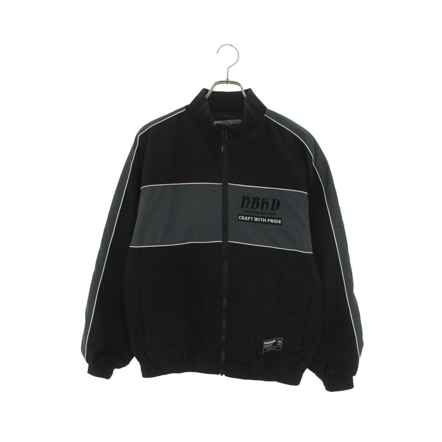 ネイバーフッド サイズ:S  25AW  BICOLOR TRACK JACKET 252TSNH-JKM07 ナイロントラックジャケットブルゾン 中古 BS99 NEIGHBORHOOD（ネイバーフッド） サイズ:S 25AW BICOLOR TRACK JACKET