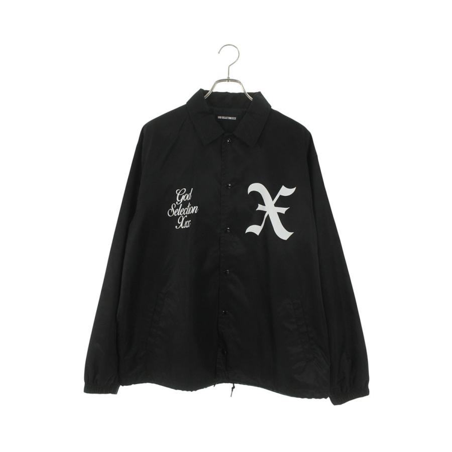 ゴッドセレクショントリプルエックス サイズ:L ロゴプリントコーチジャケット 中古 BS99 GOD SELECTION XXX ゴッドセレクショントリプルエックス サイズ:L ロゴ