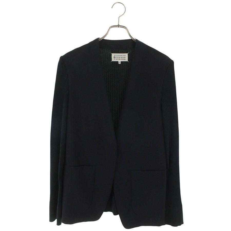 メゾンマルジェラ サイズ:46  S30BN0472 リブ切替ノーカラージャケット 中古 BS99 Maison Margiela（メゾンマルジェラ） サイズ:46 S30BN0472 リブ切替