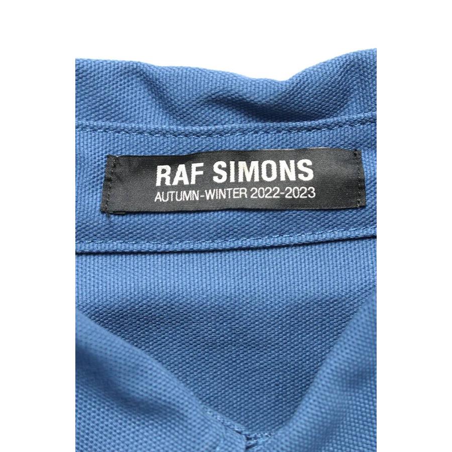 ラフシモンズ RAF SIMONS 22AW Oversized bicolor denim shirts サイズ