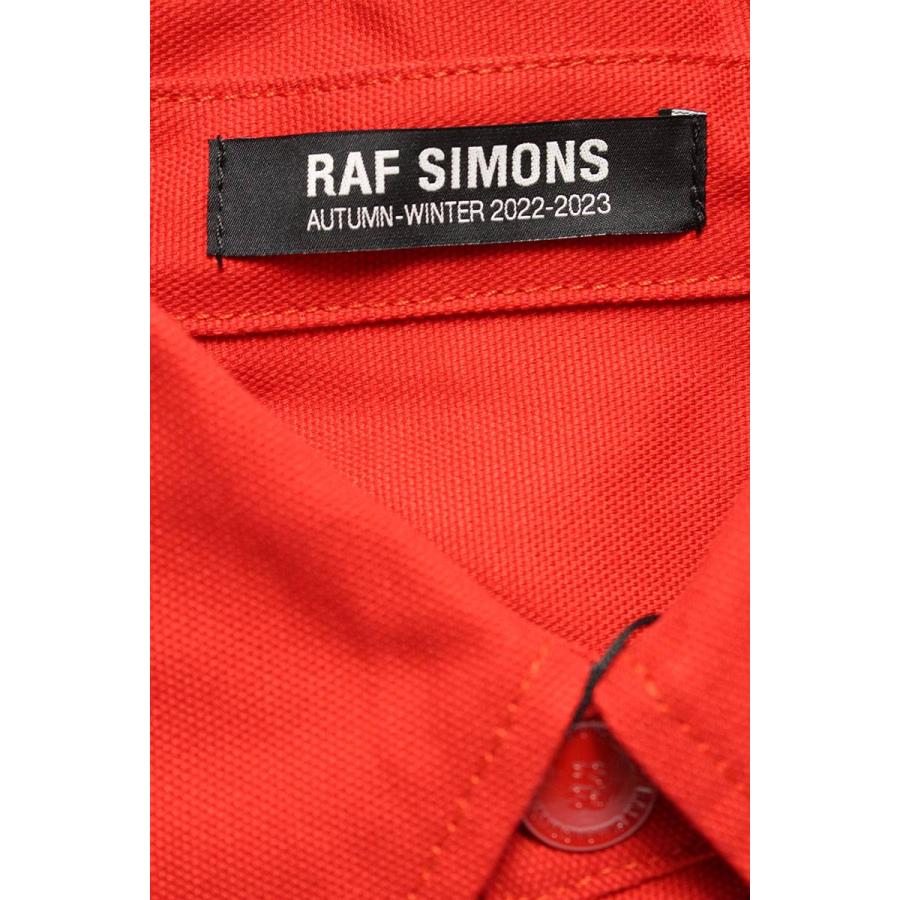 ラフシモンズ RAF SIMONS 22AW bicolor denim shirts サイズ:S バイ