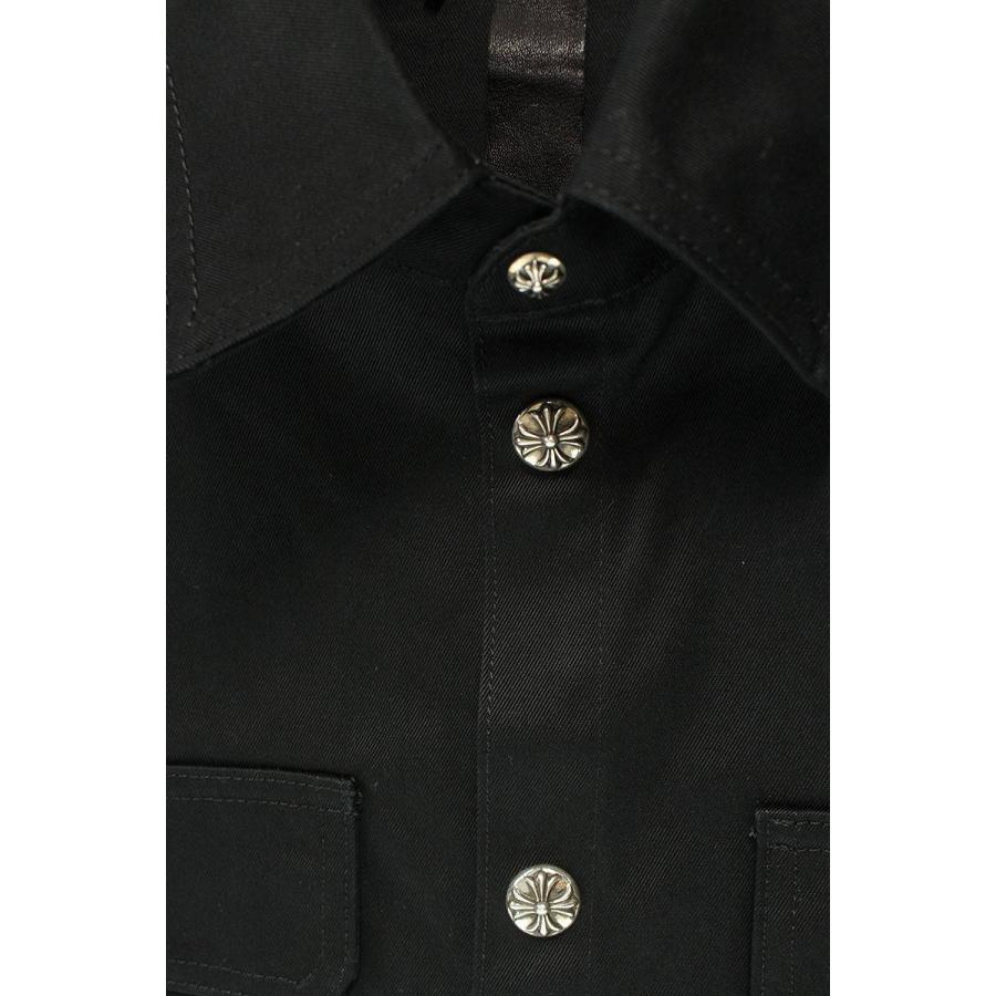 クロムハーツ Chrome Hearts WORK DOG サイズ:L クロスパッチ付きデニムワークドッグ長袖シャツ 中古 NO05 :10312-230318-0035:RINKAN 通販 Lサイズ相当 クロムハーツ チェックシャツ WORK DOG