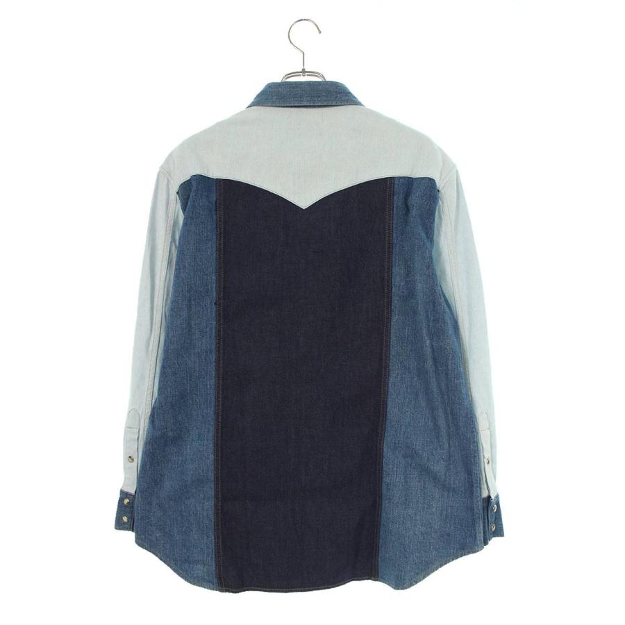 CELINE セリーヌ 長袖シャツ 23AW サイズ:M パッチワークデニム CELINE セリーヌ 長袖シャツ 23AW サイズ:M パッチワークデニム