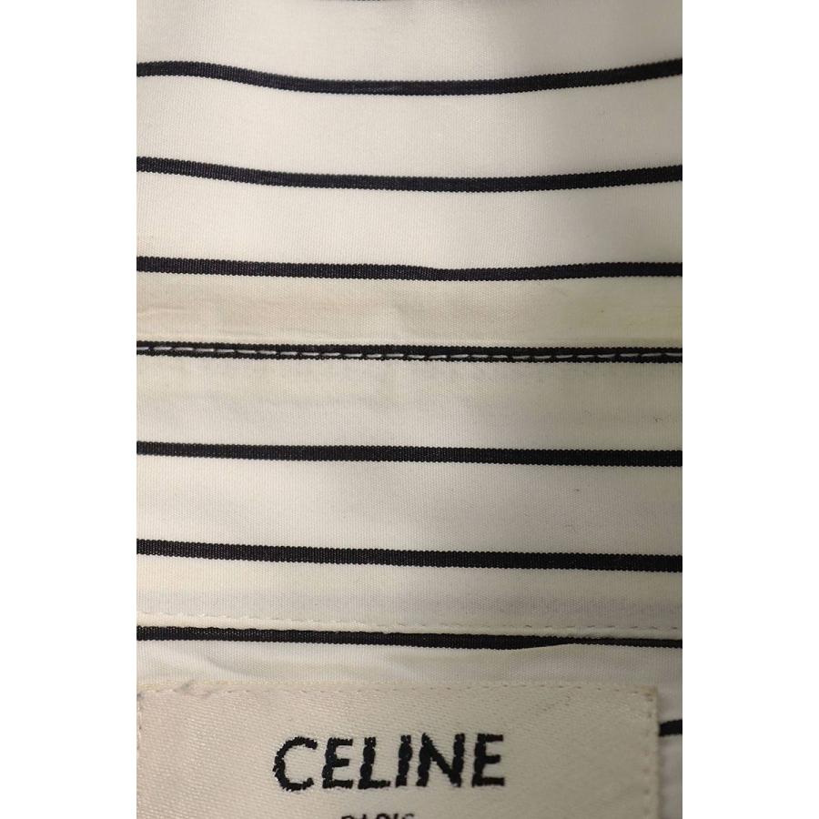 セリーヌバイエディスリマン CELINE by Hedi Slimane 2C028910C サイズ:39 ストライプ長袖シャツ 中古 SB01｜rinkan｜03