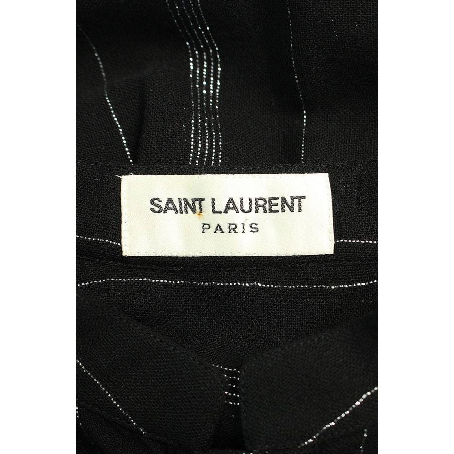 サンローランパリ SAINT LAURENT PARIS 498981 Y212S サイズ:39 ストライプハーフボタン長袖シャツ 中古 SB01｜rinkan｜03