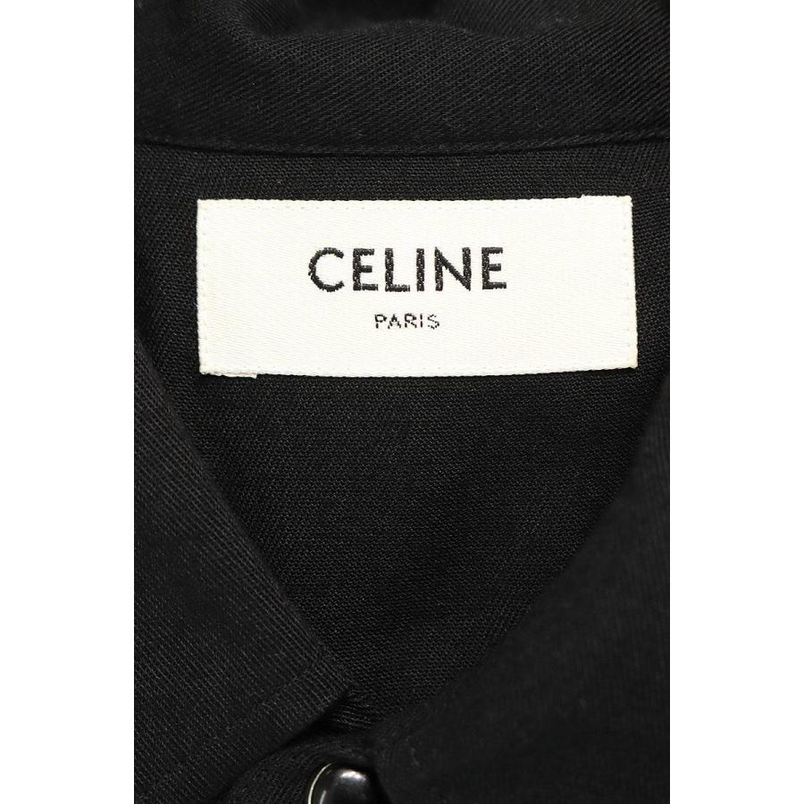 セリーヌバイエディスリマン CELINE by Hedi Slimane 2C573933K サイズ:39 スタッズ装飾ビスコース長袖シャツ 中古 SB01｜rinkan｜03