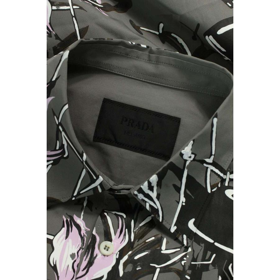PRADA プラダ 長袖シャツ 24SS サイズ:L プリントデザイン PRADA プラダ 長袖シャツ 24SS サイズ:L プリントデザイン