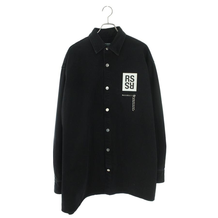 ラフシモンズデニムパッチシャツ