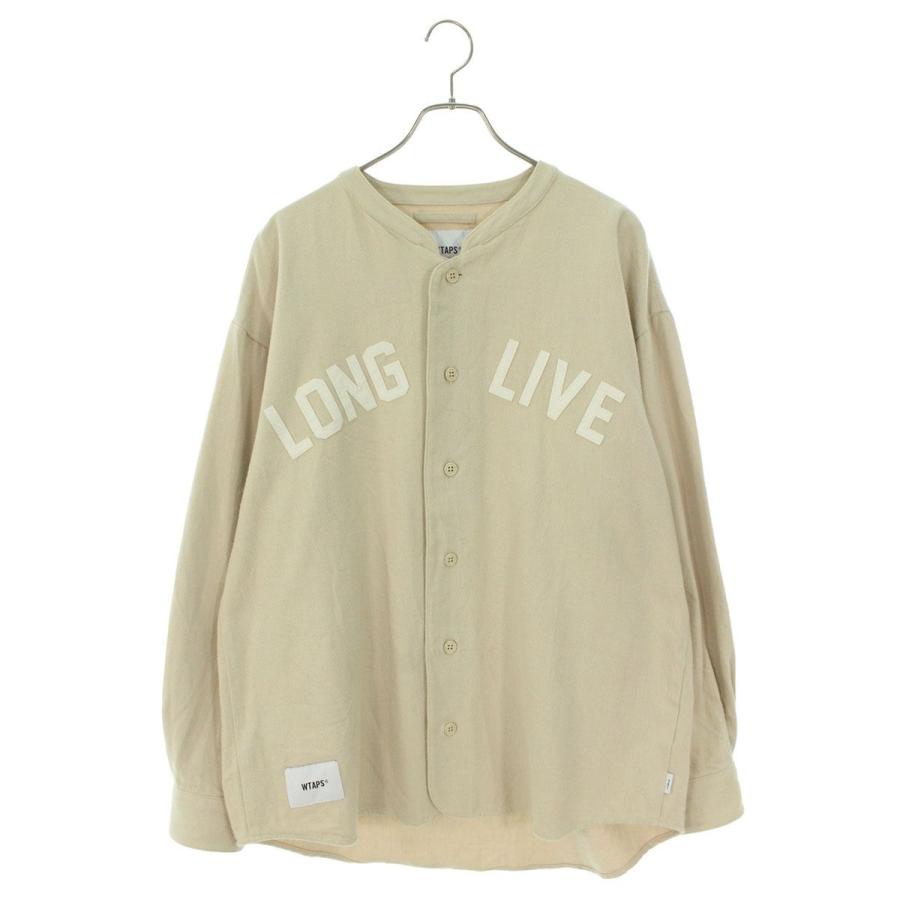 ダブルタップス 長袖シャツ 21AW サイズ:3 ロゴワッペンベースボール 