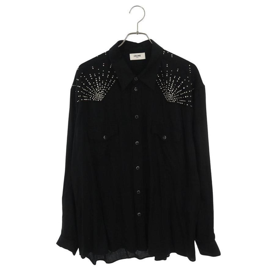 CELINE by Hedi Slimane　ビスコース 長袖シャツ CELINE セリーヌ 長袖シャツ 20AW サイズ:41 ビスコースフラワー