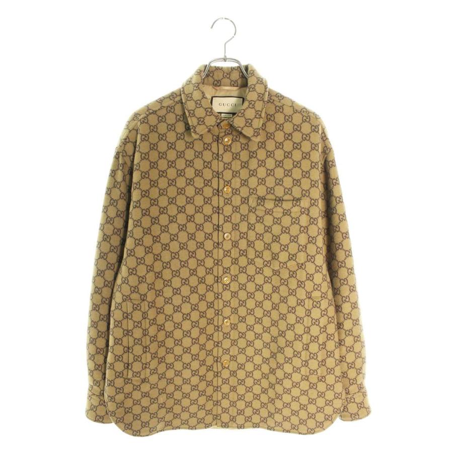 GUCCI グッチ 長袖シャツ 24SS 762183 ZAPDW サイズ:44 GGウール GUCCI グッチ 長袖シャツ 24SS 762183 ZAPDW サイズ:44 GGウール