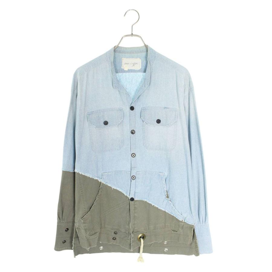 グレッグローレン GREG LAUREN CHAMBRAY/ARMY STUDIO SHIRT サイズ:1  