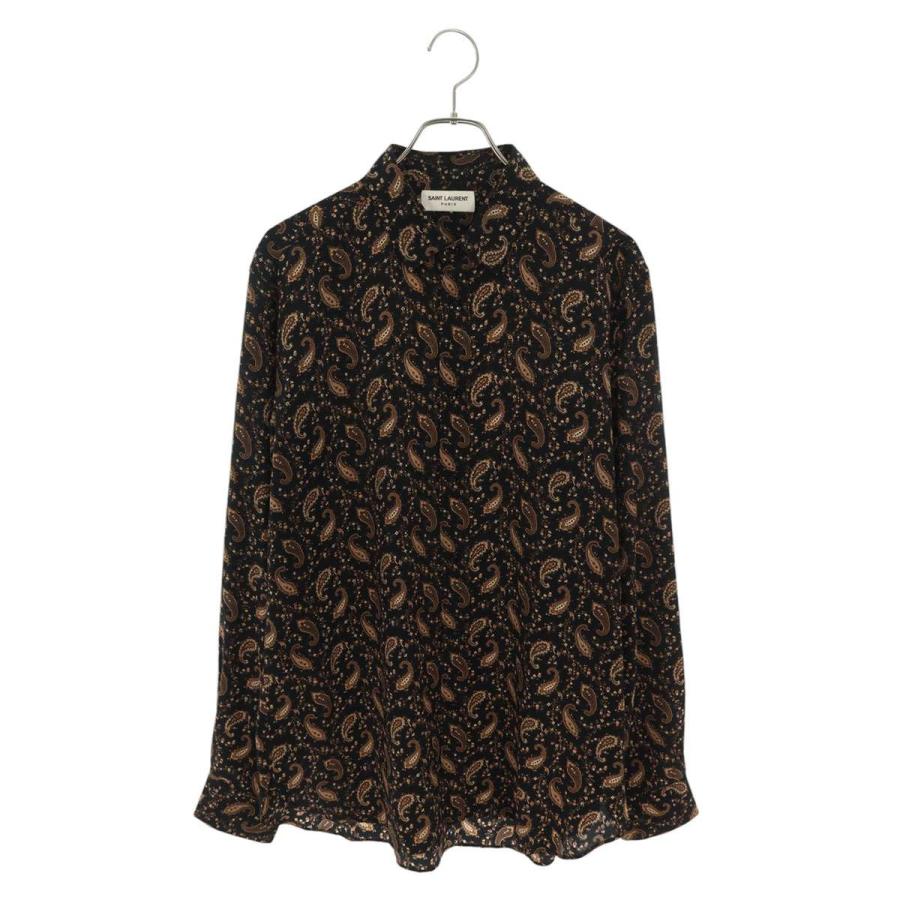 サンローランパリ 16AW 376916 Y730B サイズ:41 ペイズリー総柄 シルク 