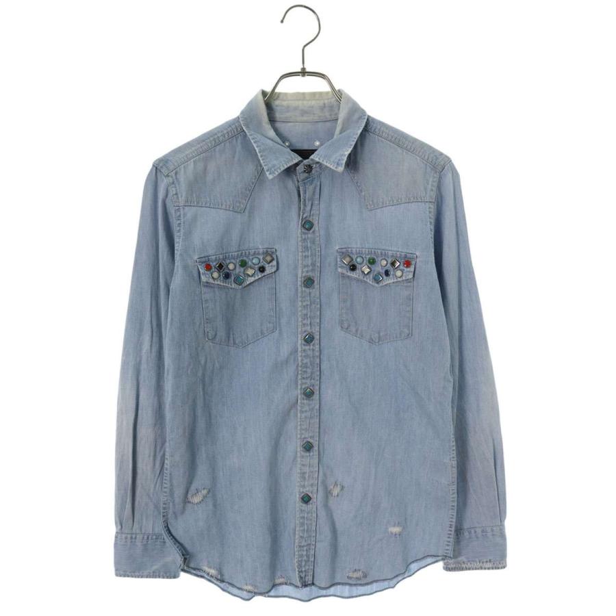 SOPHNET. ソフネット SOPH-130010 サイズ:S スタッズ装飾ダメージ  