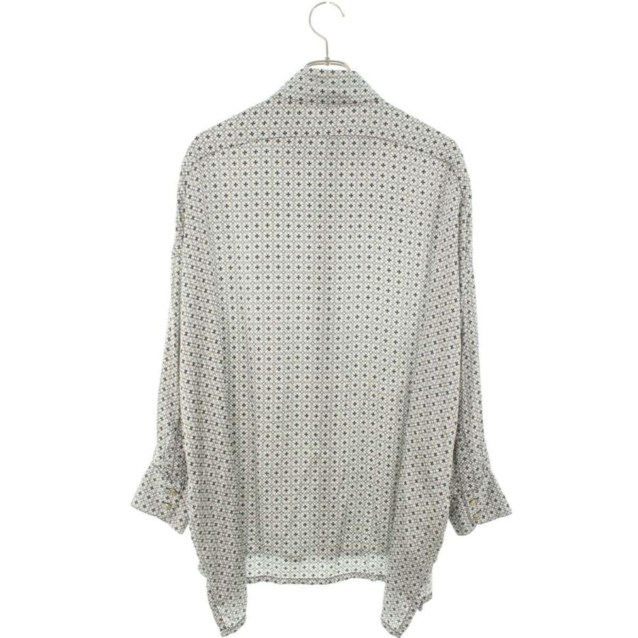 CHROME HEARTS クロムハーツ サイズS MAHAL KITA マハルキタ CHプラス 総柄 シルク 長袖シャツ グレー 極上美品  シャツ CHROME HEARTS（クロムハーツ） 長袖シャツ サイズ:S MAHAL KITA CH