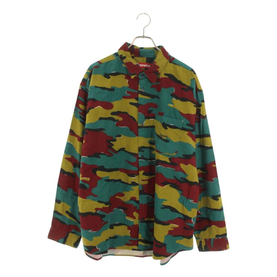 シュプリーム サイズ:XL  23AW  Flannel Shirt 迷彩柄フランネル長袖シャツ 中古 BS99 Supreme（シュプリーム） 長袖シャツ サイズ:XL 23AW Flannel Shirt
