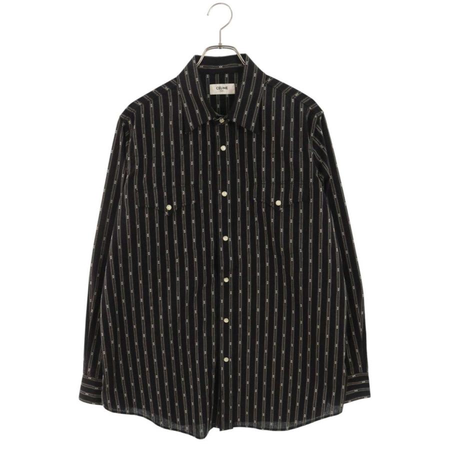 セリーヌ  25SS  2T3610S48 トリオンフウエスタン長袖シャツ メンズ L CELINE（セリーヌ） 長袖シャツ サイズ:L 25SS 2T3610S48 トリオンフ