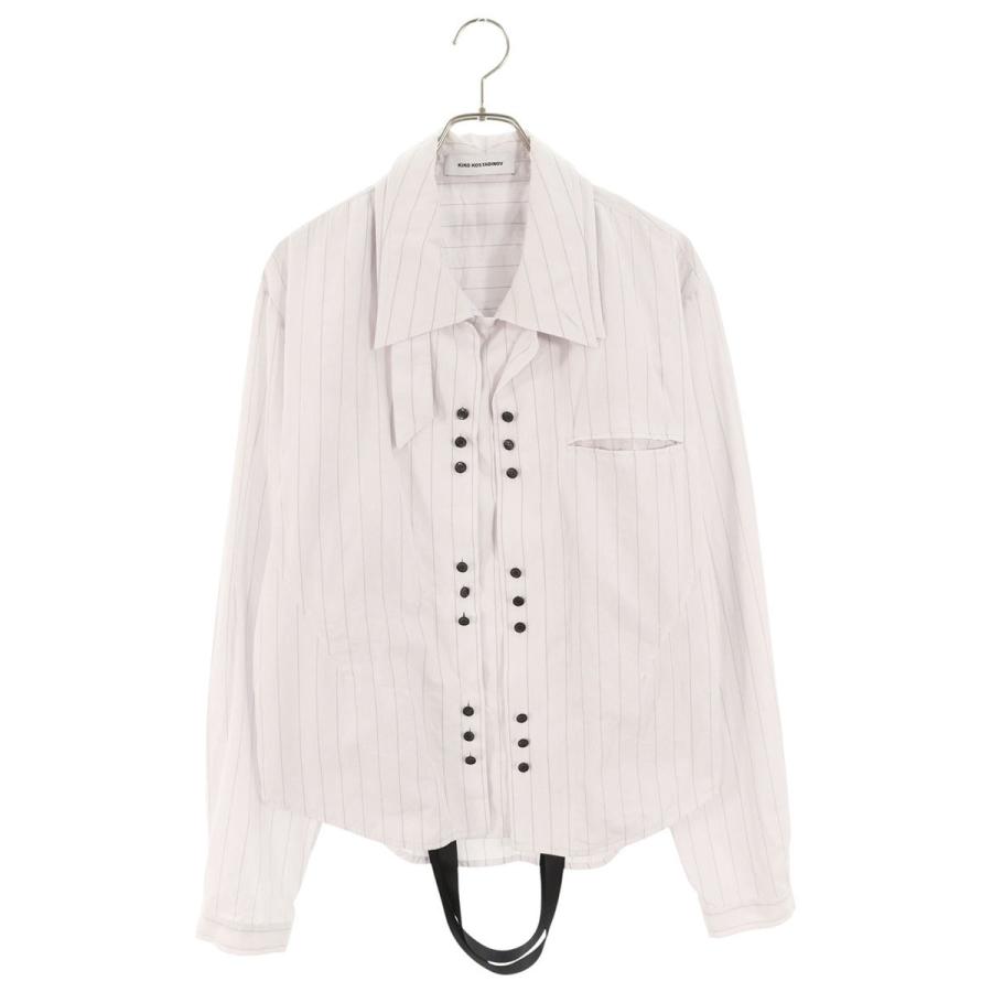 キココスタディノフ サイズ:48  24SS レイヤードストライプ長袖シャツ 中古 BS99 KIKO KOSTADINOV キココスタディノフ サイズ:48 24SS レイヤード