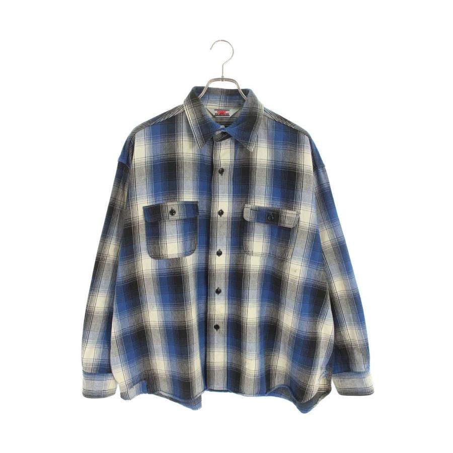 セントマイケル サイズ:XL  SM-HR1-0000-C53 フランネルチェック長袖シャツ 中古 FK04 SAINT Mxxxxxx（セントマイケル） サイズ:XL SM-HR1-0000-C53