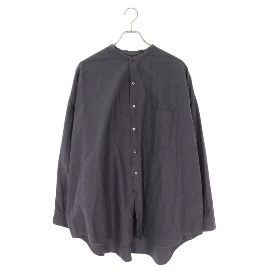 グラフペーパー サイズ:O/S コットンオックスフォード長袖シャツ 中古 BS99 グラフペーパー サイズ:FREE スタンドカラーオックスフォード長袖