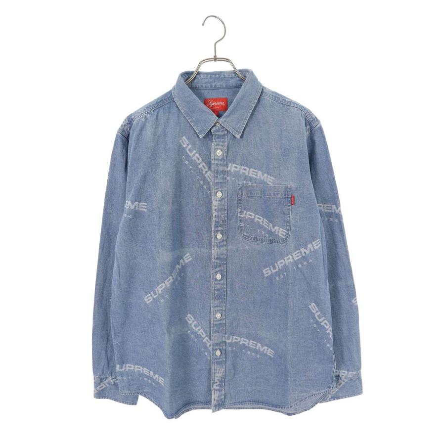 Supreme シュプリーム デニム シャツ マルチ ジャガード ブラック Ｌ Supreme（シュプリーム） サイズ:L Jacquard Denim Shirt ジャガード