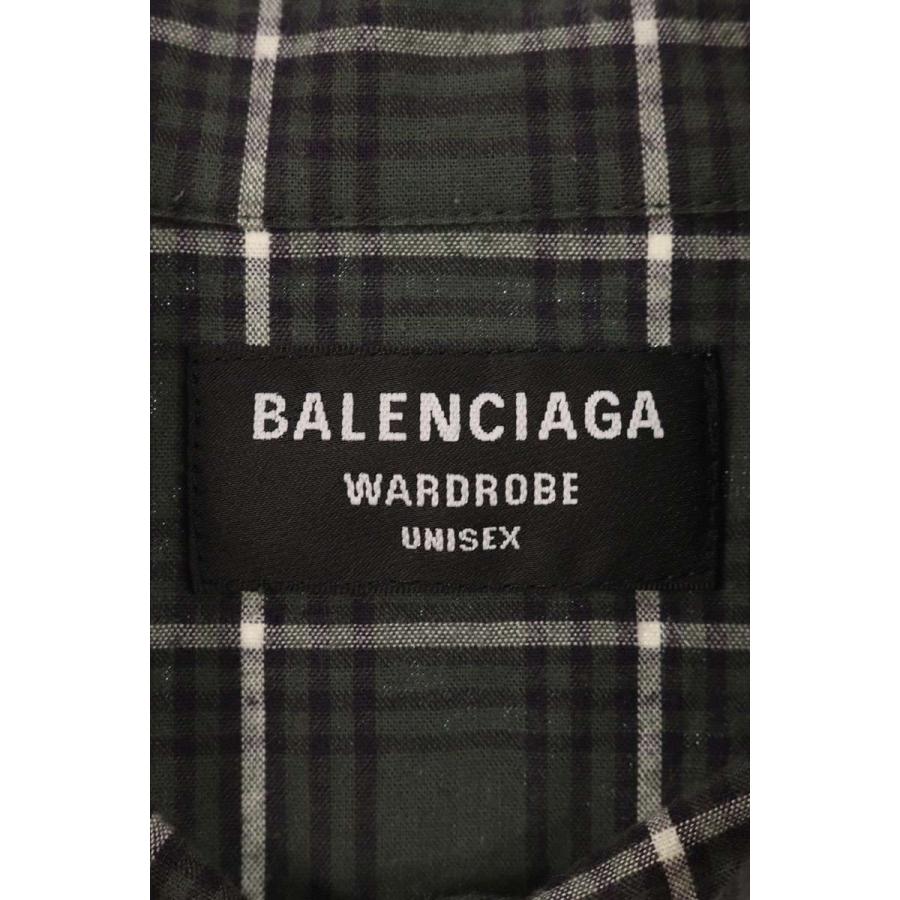 BALENCIAGA（バレンシアガ） サイズ:36 675642 TLM03 ロゴ刺繍チェック