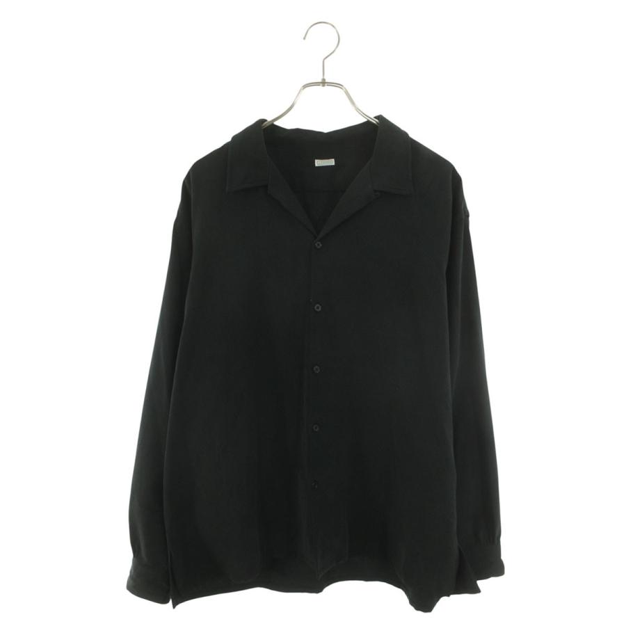 A.PRESSE 26SS 半袖 シルクシャツ ブラック 3 アプレッセ サイズ:3 26SAP-02-12 Cotton Silk Pique Loop Collar