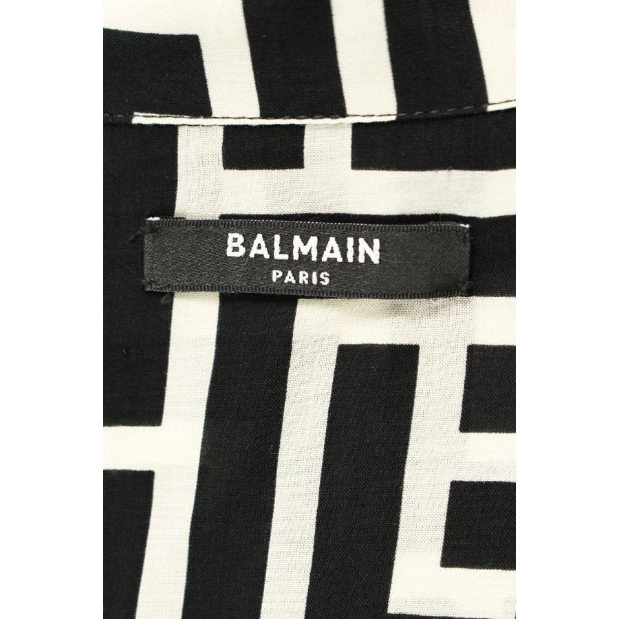 バルマン BALMAIN 23SS AH1HNO11VD01 サイズ:39 モノグラムレーヨン半袖シャツ 新古品 SB01｜rinkan｜03