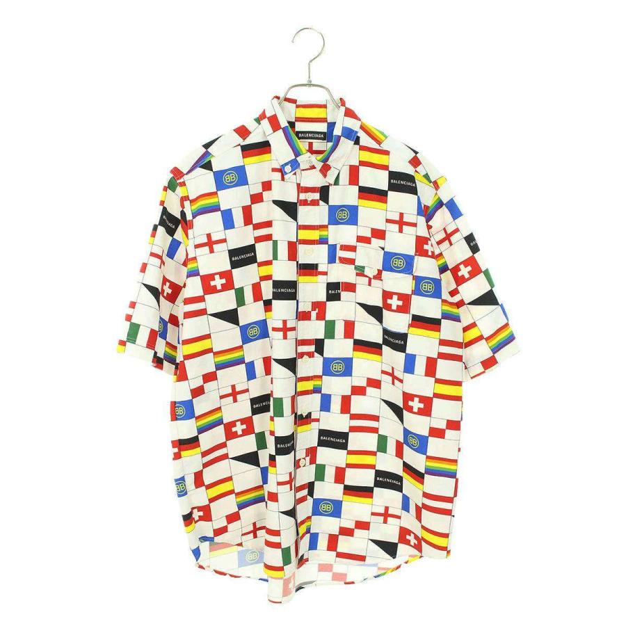BALENCIAGA バレンシアガ 半袖シャツ 18SS サイズ:37 オーバーサイズ  