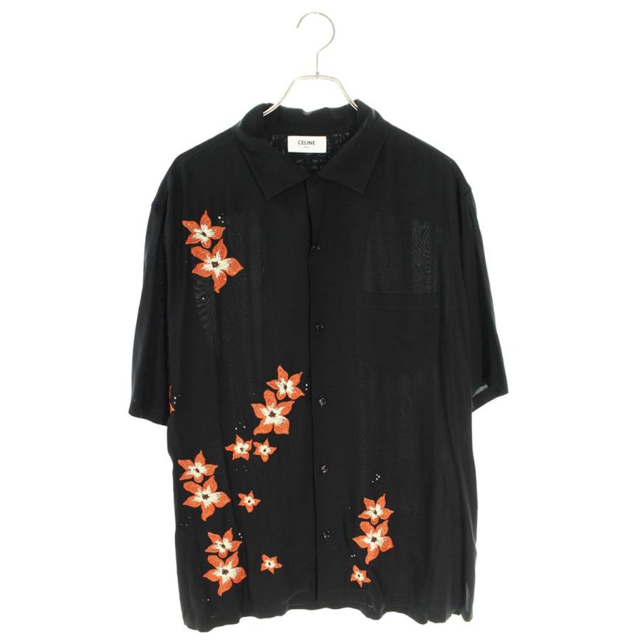 CELINE セリーヌ 半袖シャツ 24SS サイズ:41 エンブロイダリー  