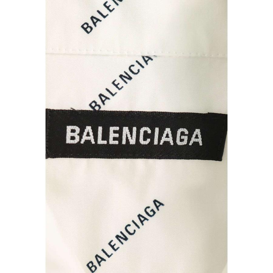 BALENCIAGA バレンシアガ 半袖シャツ 534332 TBL96 サイズ:36 ロゴ総柄 