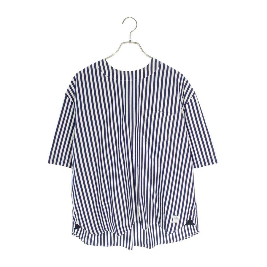 sacai ストライプ半袖シャツ size2