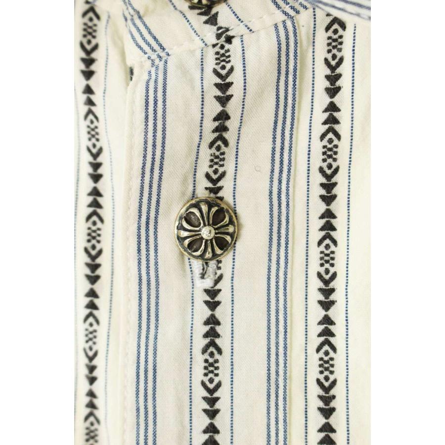 CHROME HEARTS クロムハーツ 半袖シャツ サイズ:M ストライプ CHROME HEARTS クロムハーツ 半袖シャツ サイズ:M ストライプ