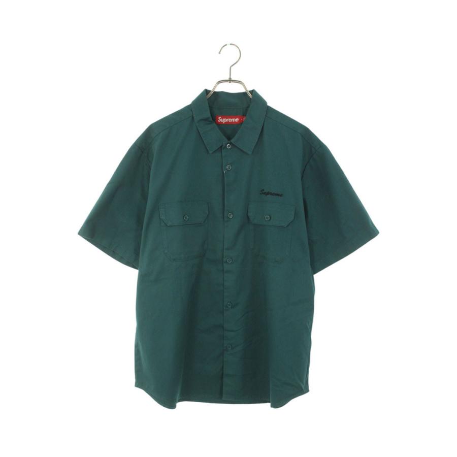 シュプリーム サイズ:L  25SS  Rhinestone Pin Up S S Work Shirt ラインストーンピンアップワーク半袖シャツ 中古 BS55 Supreme（シュプリーム） 半袖シャツ サイズ:L 25SS Rhinestone Pin Up