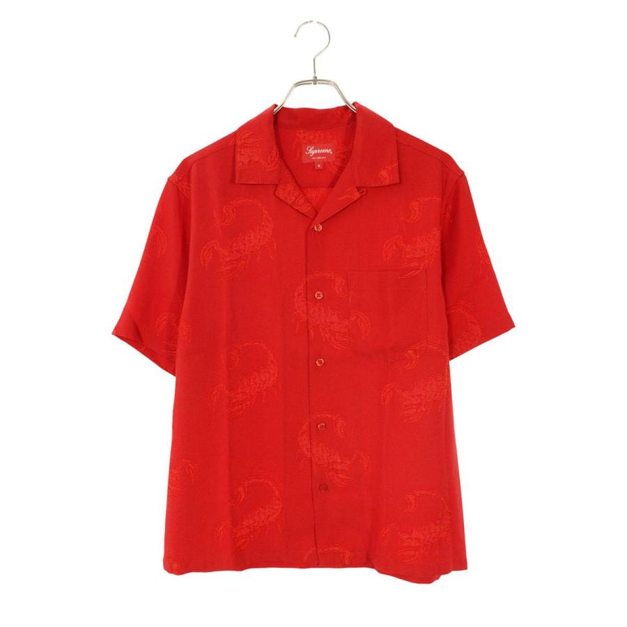 シュプリーム サイズ:S  21SS  Scorpion Jacquard S S Shirt スコーピオンジャカードオープンカラー半袖シャツ 中古 BS99 Supreme（シュプリーム） 半袖シャツ サイズ:S 21SS Scorpion Jacquard